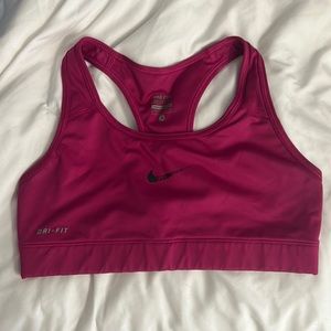 Pink Nike Sports Bra Size Small